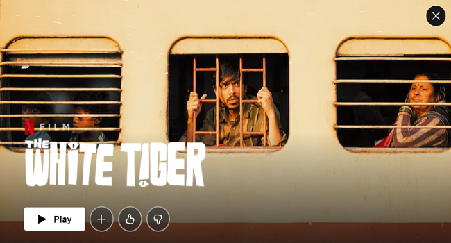 AUS Netflix List - The White Tiger
