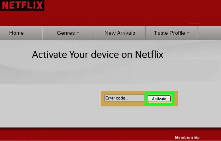 Activate a device on Netflix